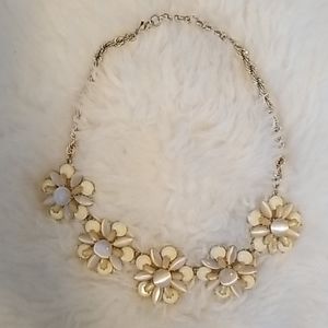 Banana Republic floral statement necklace